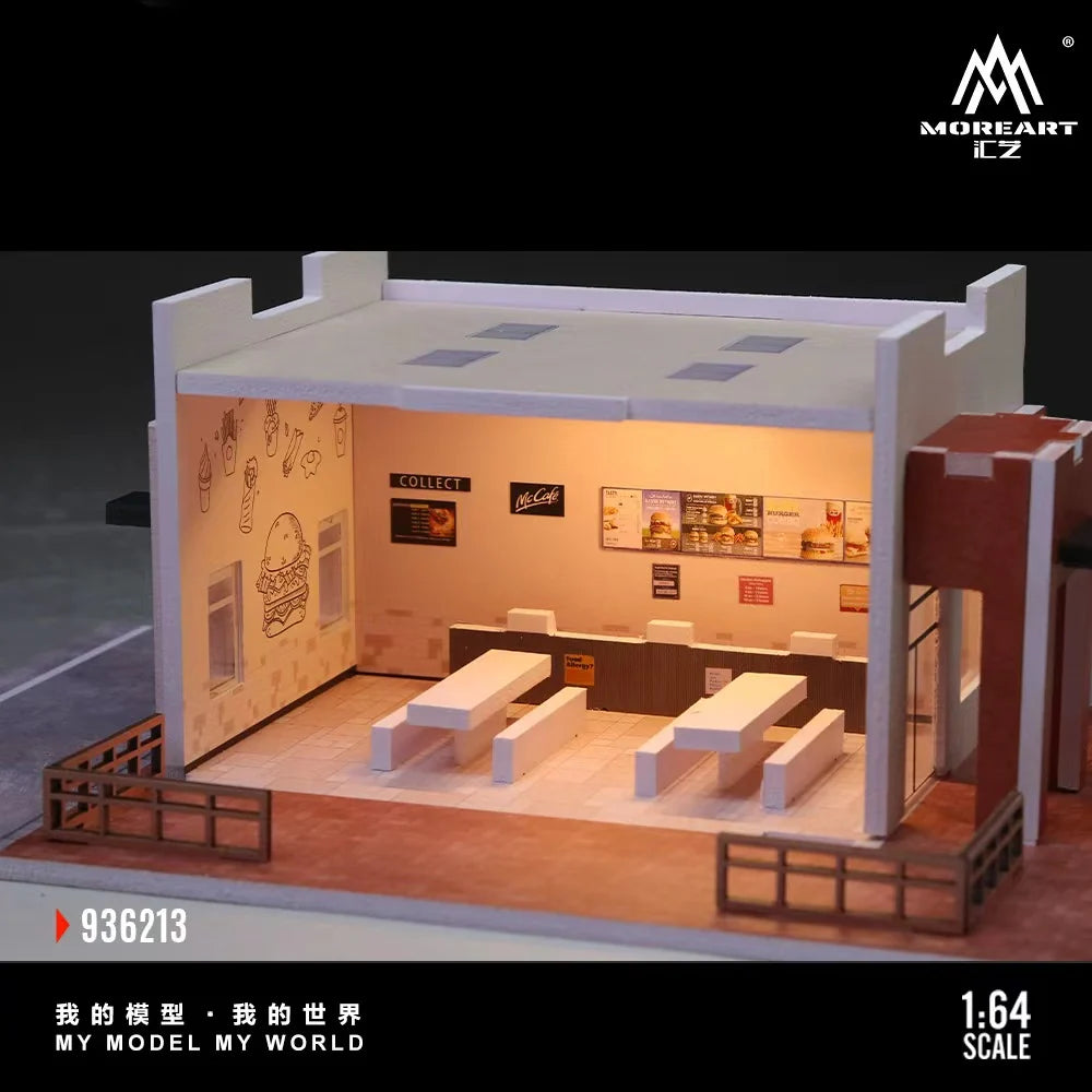 1:64 Scale McDonald's Fast Food Diorama