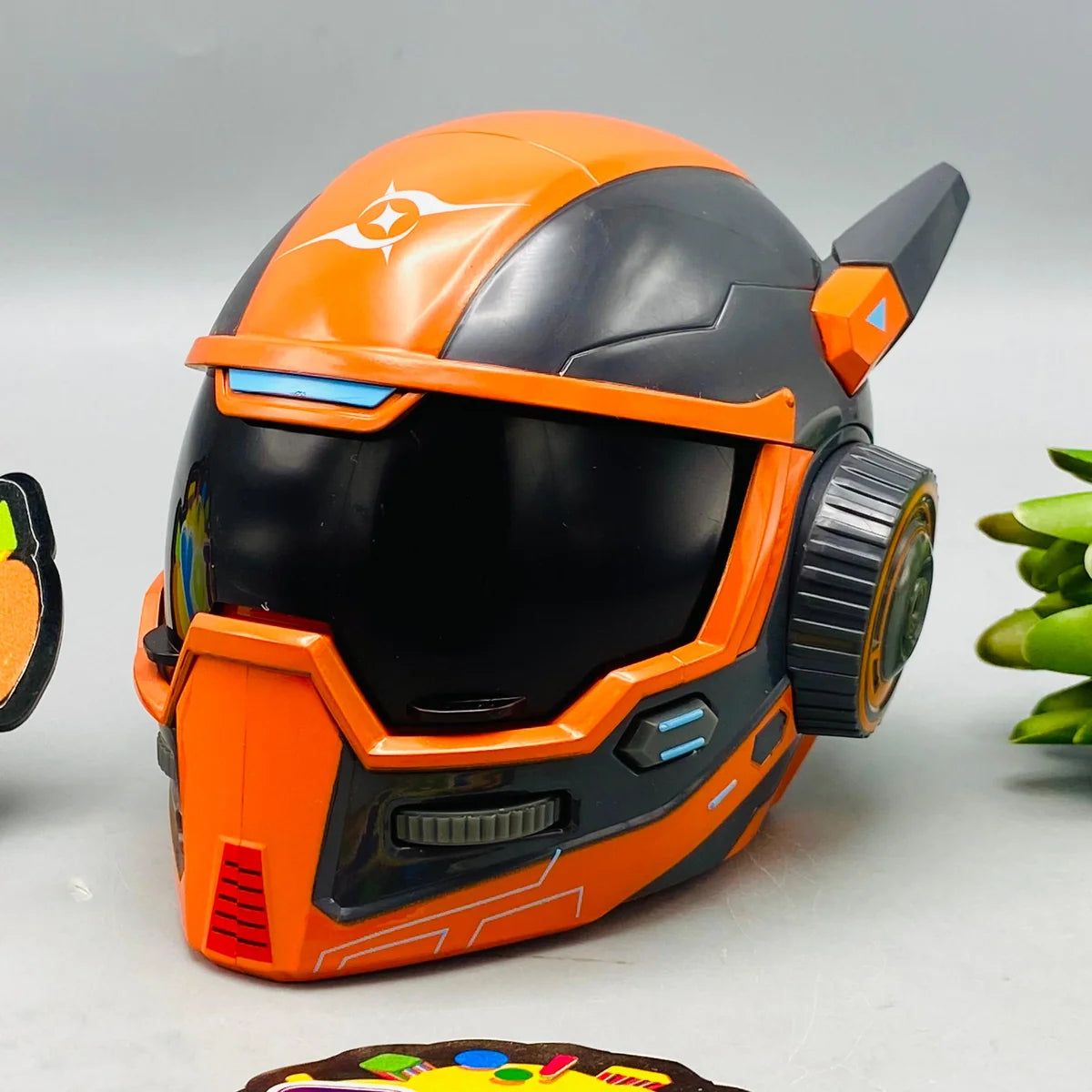 1:64 miniature RC sports car black orange racing model