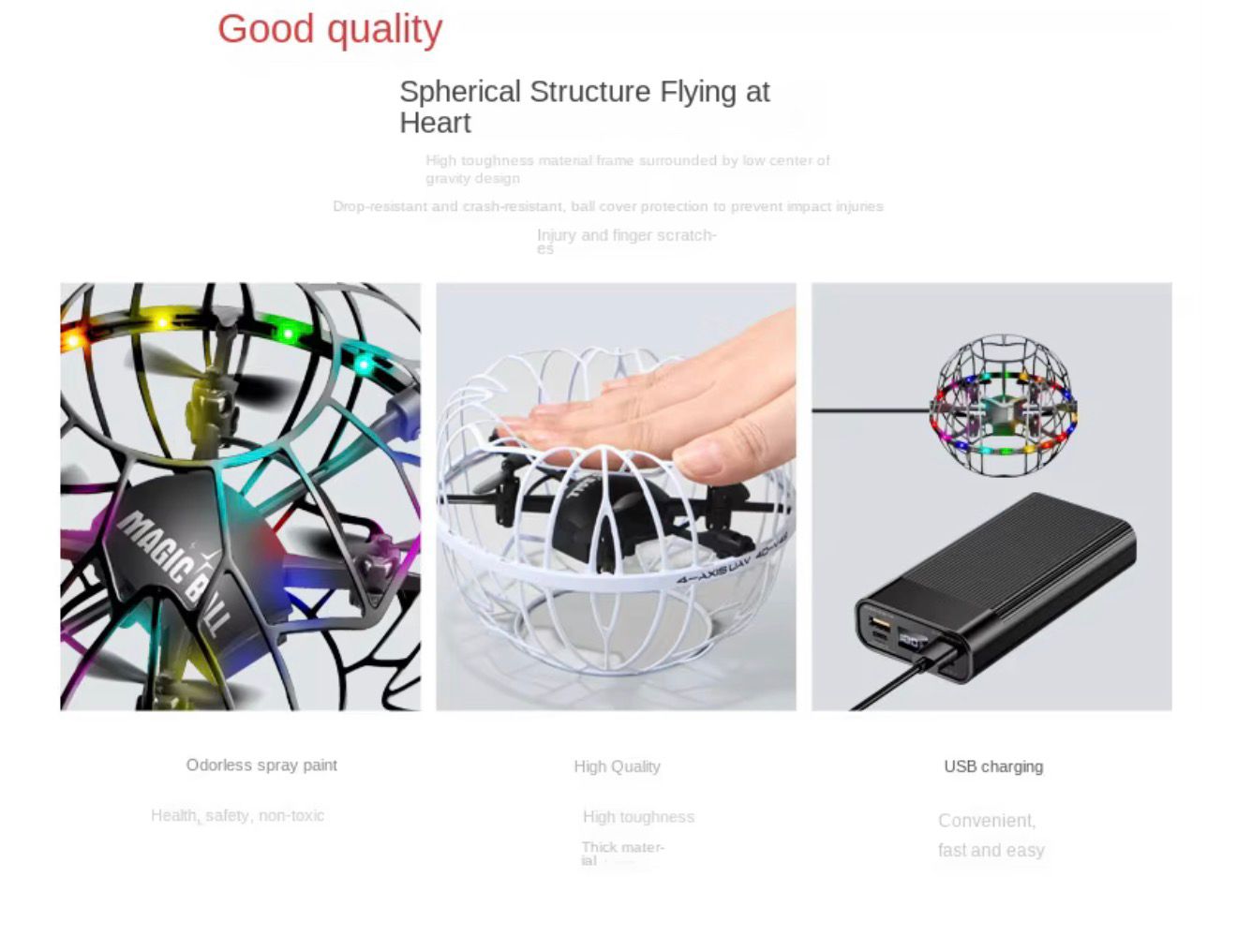 4DRC 4D-V49 Series Magic Ball Gesture-Controlled Drone