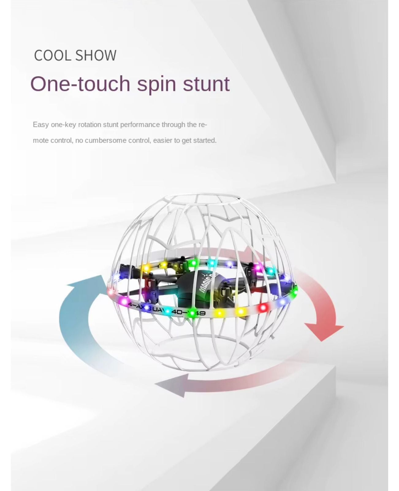4DRC 4D-V49 Series Magic Ball Gesture-Controlled Drone