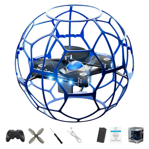 4DRC 4D-V51 Football Shape RC Drone Blue