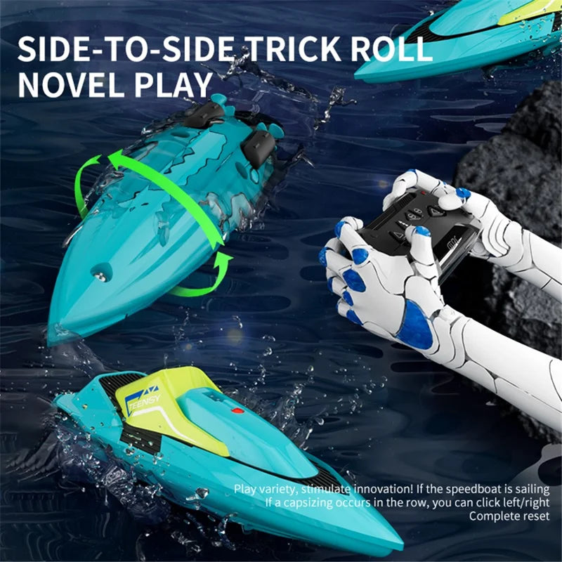 4DRC S5 Stunt Boat Side View