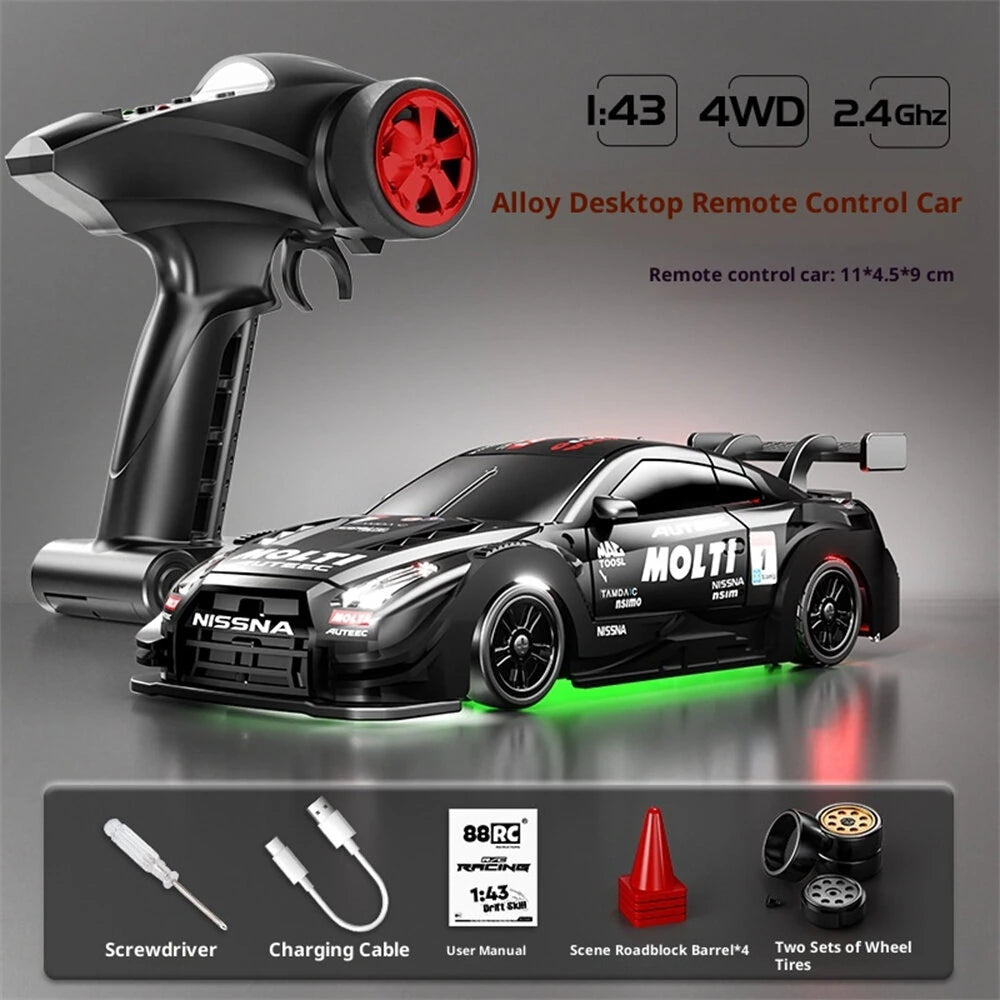 88RC RC43-G1 1:43 NISSAN 4WD Drift Skill RC Car