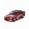 BMW M3 E30 1:24 Coco Cola Diecast Pull Back Car Light Sound Open Doors