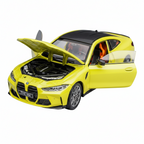 BMW M4 G82 Neon Green Diecast Model Front View