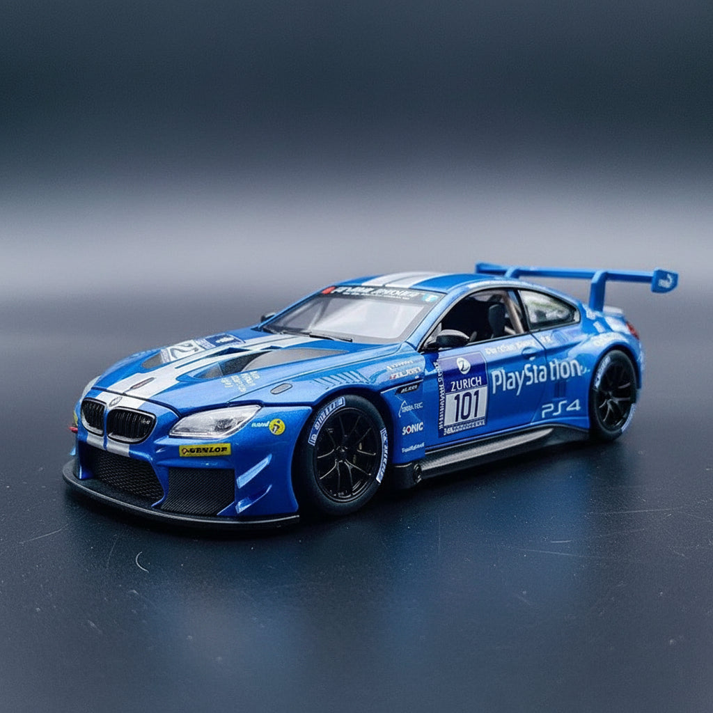 BMW M6 GT3 Racing Diecast Model Front View