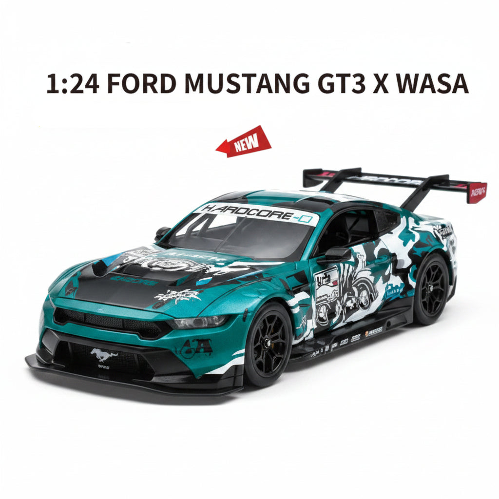 CCA 1:24 Ford Mustang GT3 Alloy Diecast Car Model