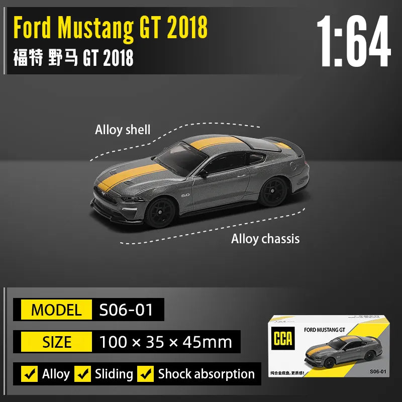 CCA 1:64 Ford Mustang GT Diecast Metal Car