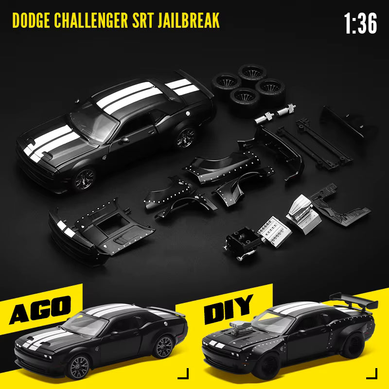 Compact 1:36 Sports Car Collectible Model black