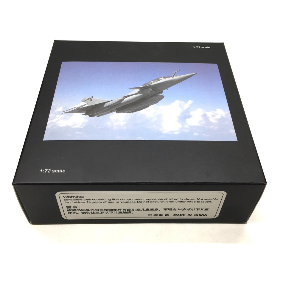 French Air Force Rafale B Camouflage Fighter Jet Alloy Aircraft Model with Display Stand