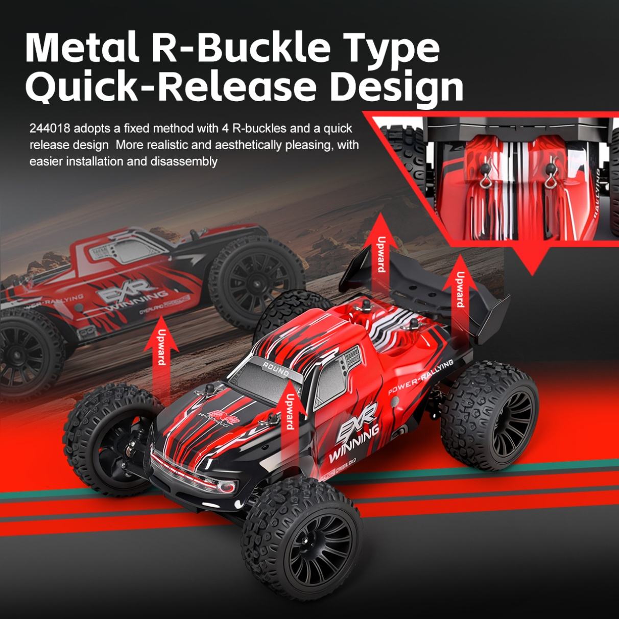 WLtoys 244018 1:24 2WD Off Road Climbing RC Car 30kmph