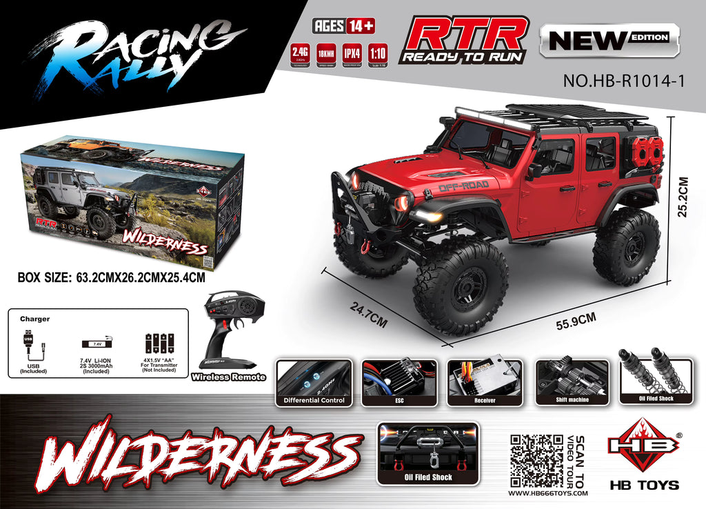 HB R1014-1 1:10 4WD Off Road Rock Crawler RC