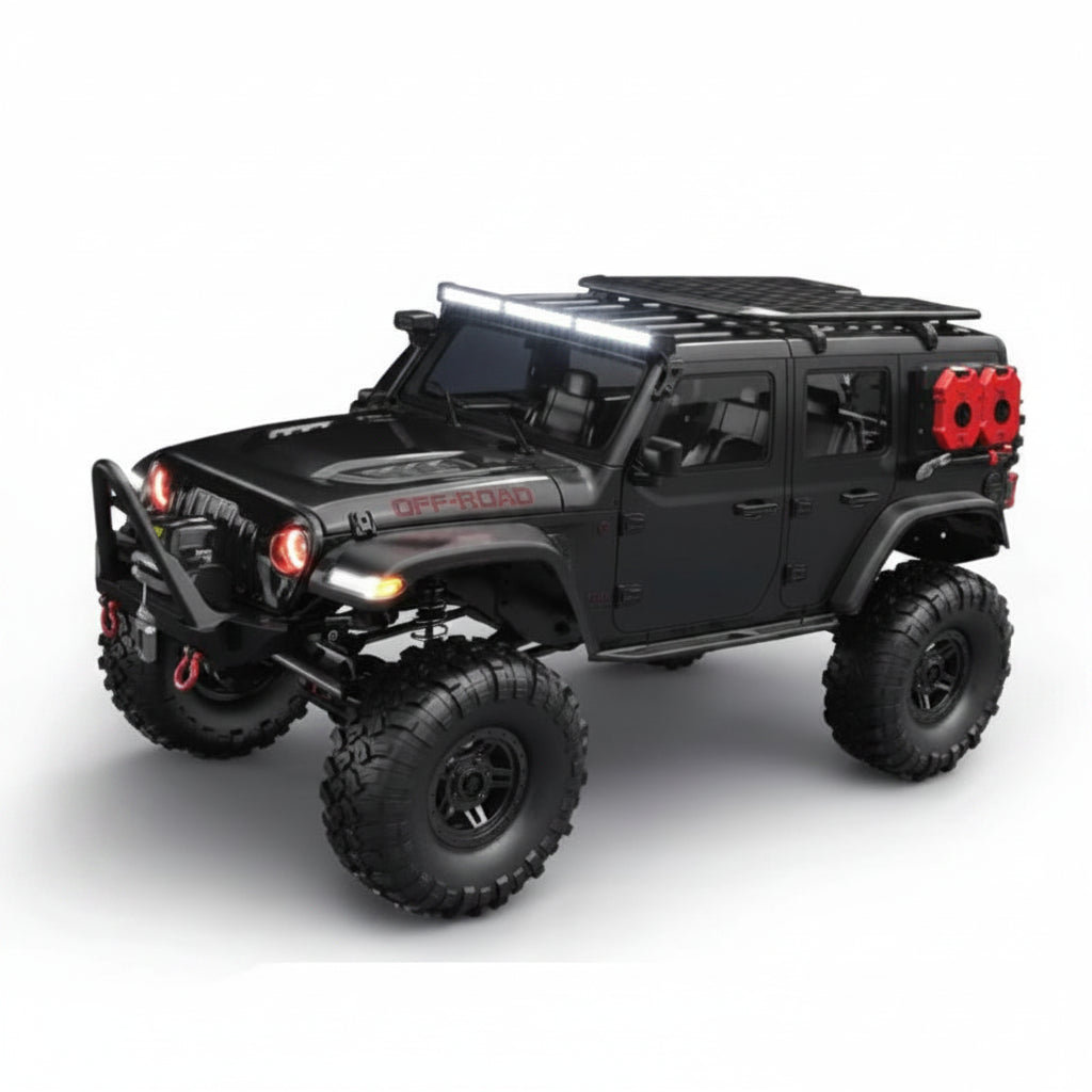 HB Toys R1016-2 1:10 Jeep Rubicon 4WD RC Rock Crawler — Winch, Diff Locks, 2-Speed (RTR) — 1:10 scale