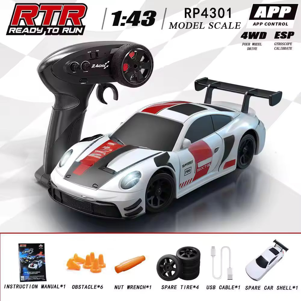 HB Toys RP4301 1:43 Porsche 911 GT3 R RC Drift Car