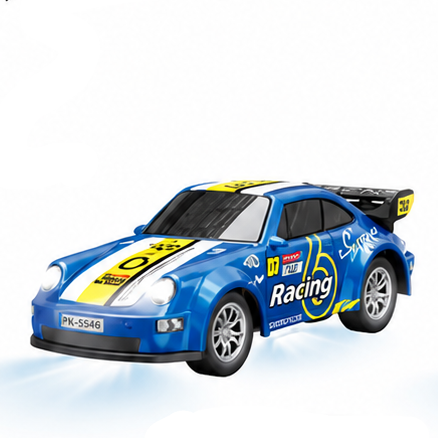 TRASPED HG4-429 1:64 Porsche-Style Mini RC Car — App + 2.4GHz, Alloy Body, LED