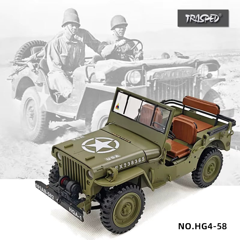 HG4-58 Willys Military Off-Road RC Truck with 4WD
