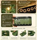 HG TRASPED mini alloy RC tank with metal body features