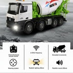 HUINA 1537 1:14 RC Cement Mixer Truck Front View