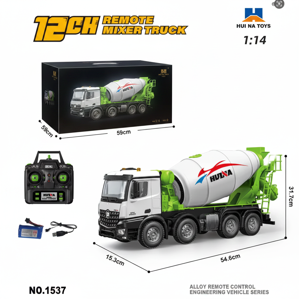 HUINA 1537 RC Construction Cement Mixer Vehicle