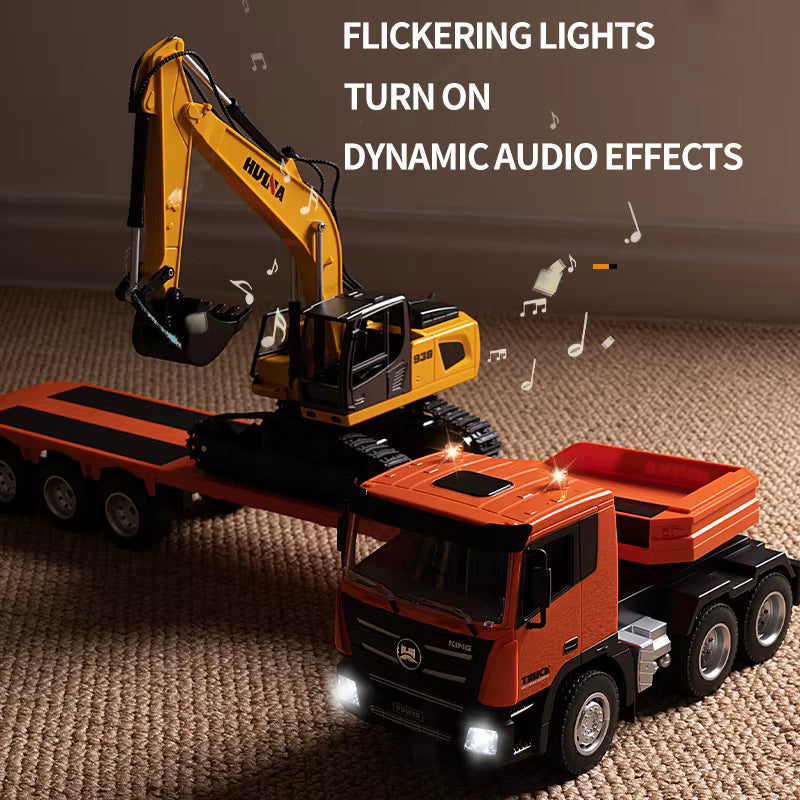 Huina 1319 RC Excavator Hauler Truck