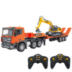 Huina 1319 RC Trailer Truck with Excavator