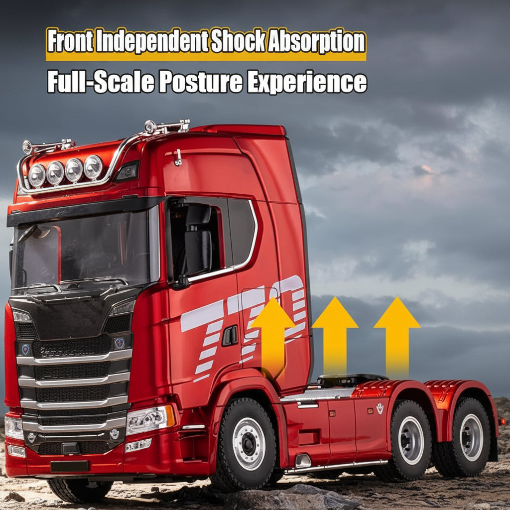 Huina 1501A 6x4 RC Tractor Truck Front View