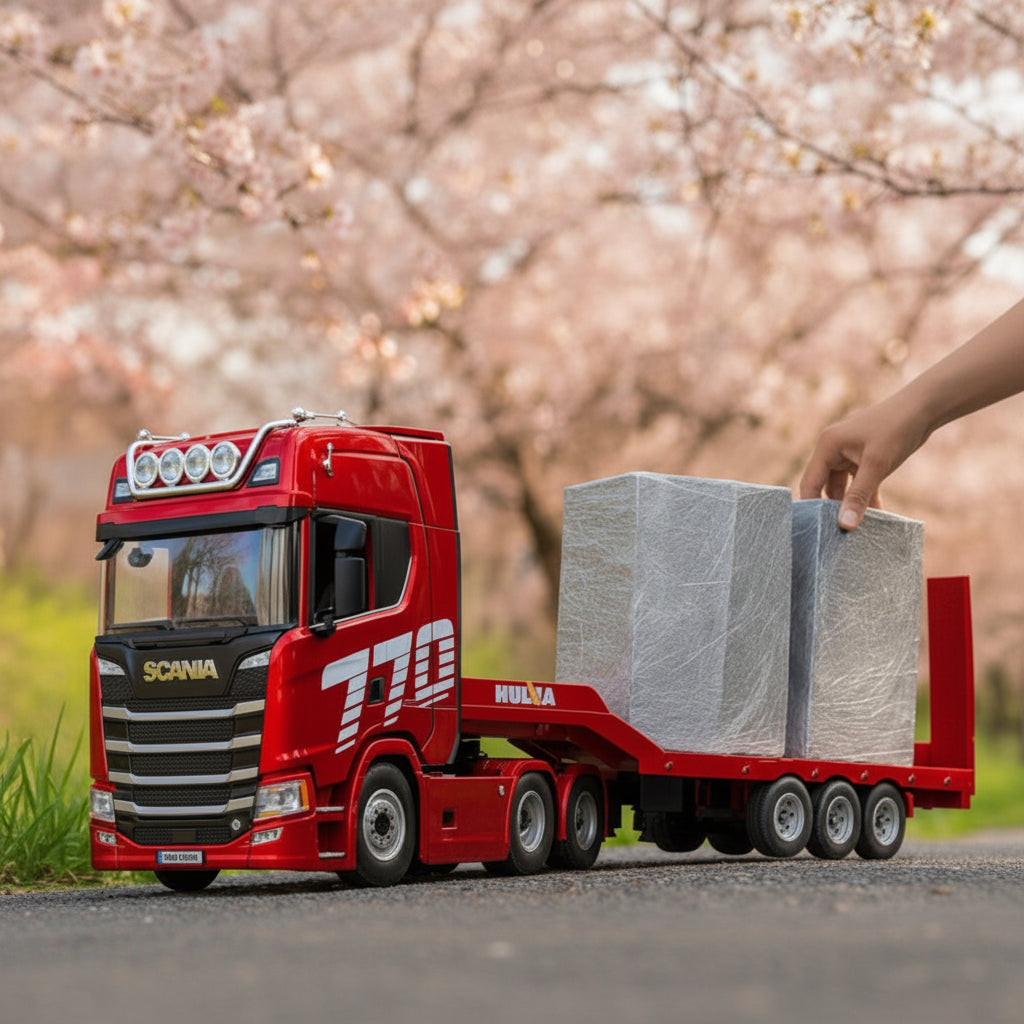 Huina 1501A RC Semi Truck Red Color