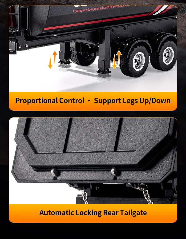 Huina 1509 1:18 RC construction dump truck 2