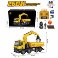 Huina 1538 1 14 RC Dump Truck with Alloy Timber Grabber