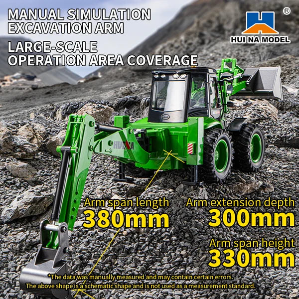 Huina 1579 RC Excavator Loader Outdoor Operation