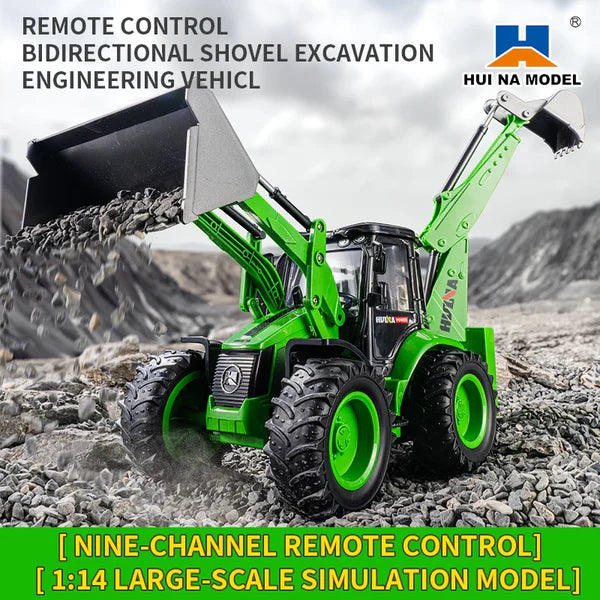 Huina 1579 RC Loader Digging and Loading Sand