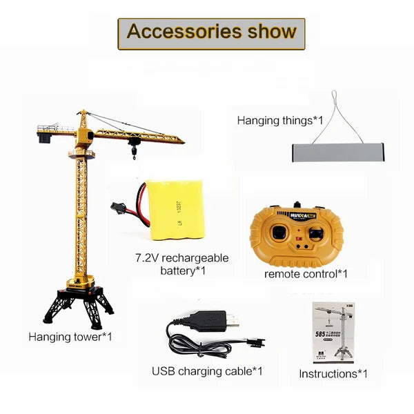Huina 1585 Alloy Construction Crane Model