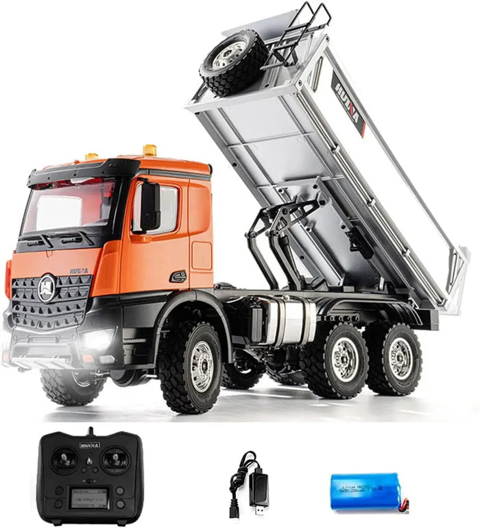 Huina 1598 RC Construction Dump Truck Orange