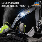 Huina 1661 Tracked Excavator with LED Lights