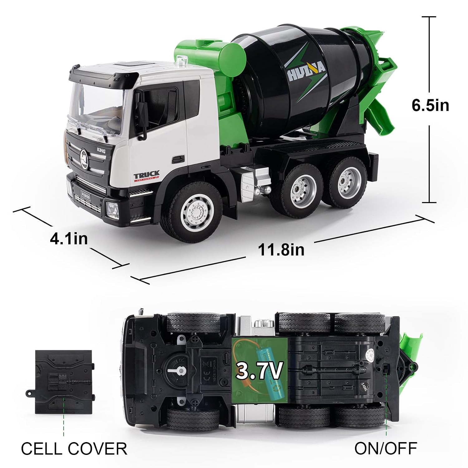 Huina 657 Remote Control Cement Mixer Vehicle