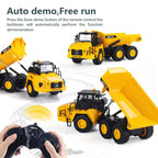 Huina RC Dump Truck Loading and Unloading Materials