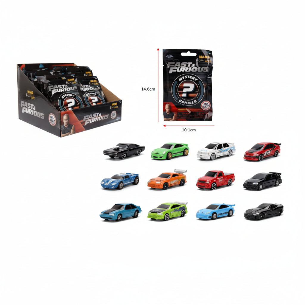 Jada Fast & Furious Nano Blind Pack 4cm Diecast Cars Surprise