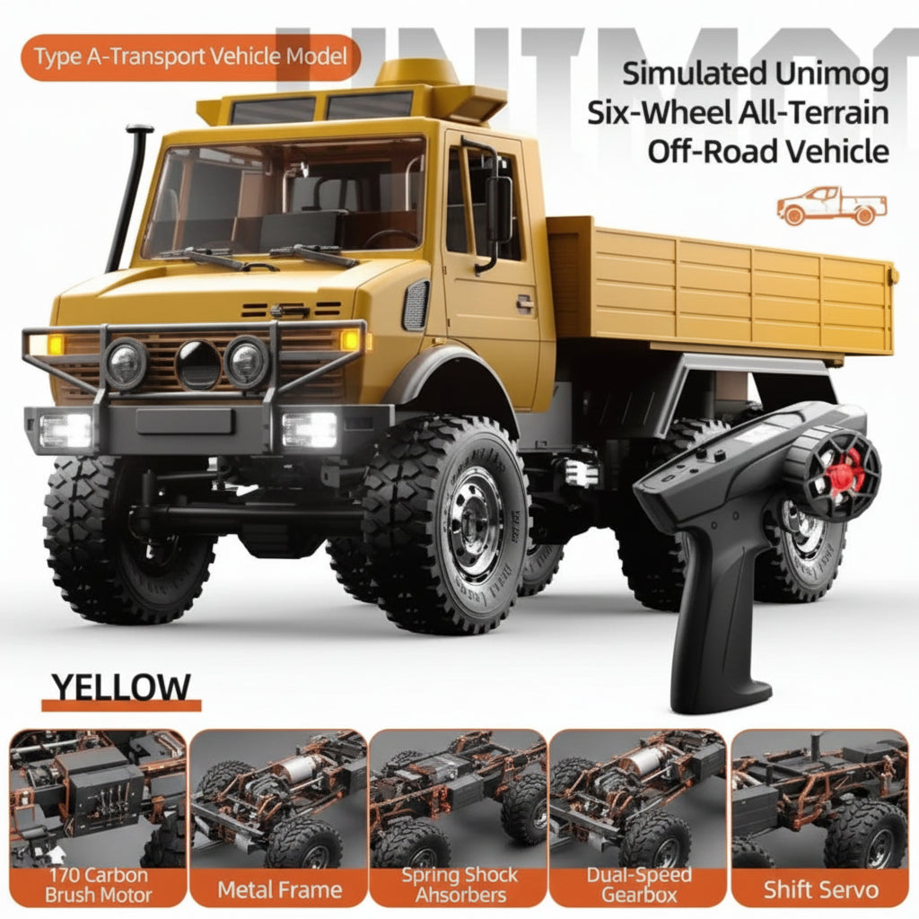 JJRC C8823 1:18 Mercedes-Benz Unimog 6WD RC Crawler 