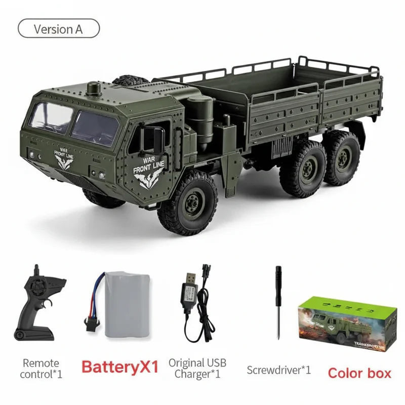 JJRC Q75 1:16 6WD Military RC Rock Crawler Truck