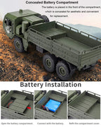 JJRC Q75 1:16 6WD Military RC Rock Crawler Truck