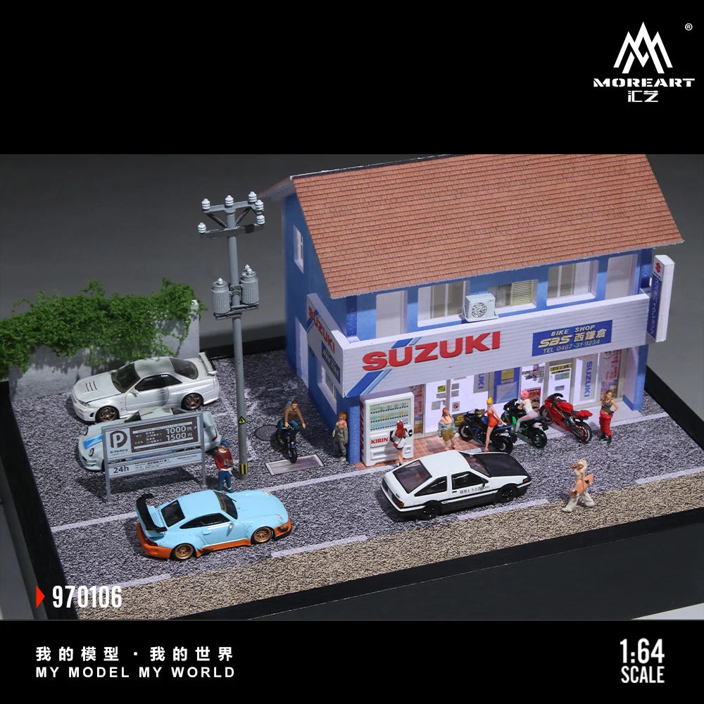 Japanese Street Diorama for Diecast Collectors