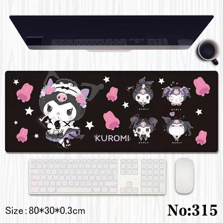 Kuromi Keyboard & Mouse Mat