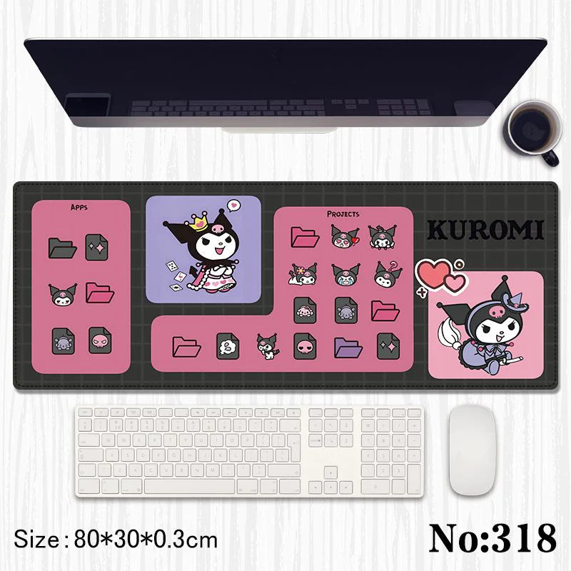 Kuromi Work Project Keyboard & Mouse Mat