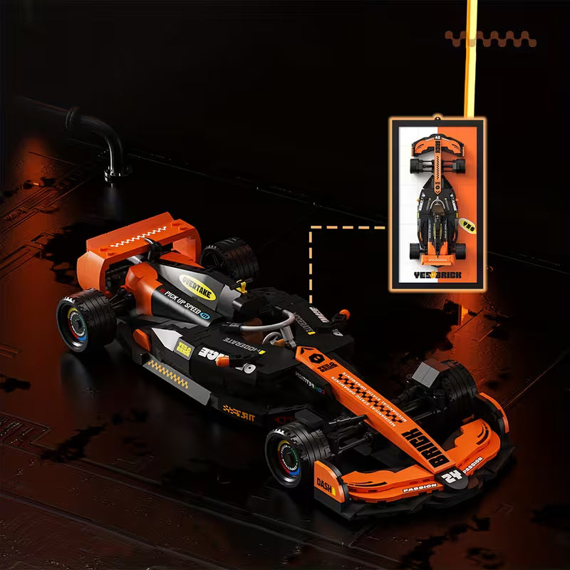 LEGO 2230 Speed Champions 2023 McLaren Formula 1 Race Car wall mount