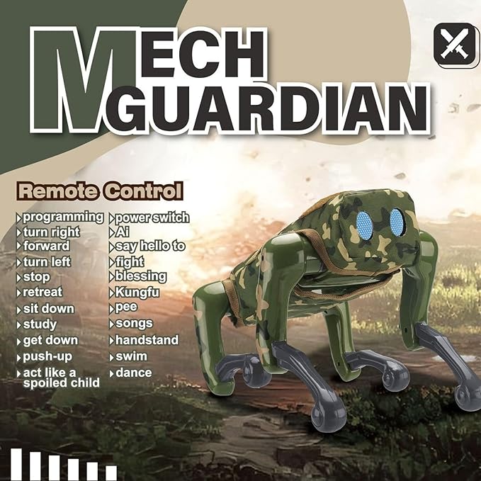 MECH Guardian AI Smart Robot Dog Toy Programmable RC & App Control
