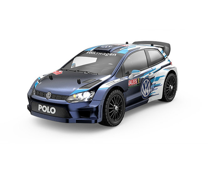 MJX Hyper Go 14304 1:14 VW Polo R WRC Brushless RC Rally Car — Licensed, 63 km/h (RTR) — Officially licensed VW Polo R WRC
