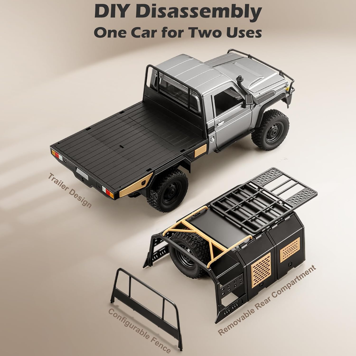 MN82S Off-Road RC Pickup Truck