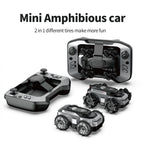 Mini Amphibious Water and Land RC Car 360-Degree Rotation 