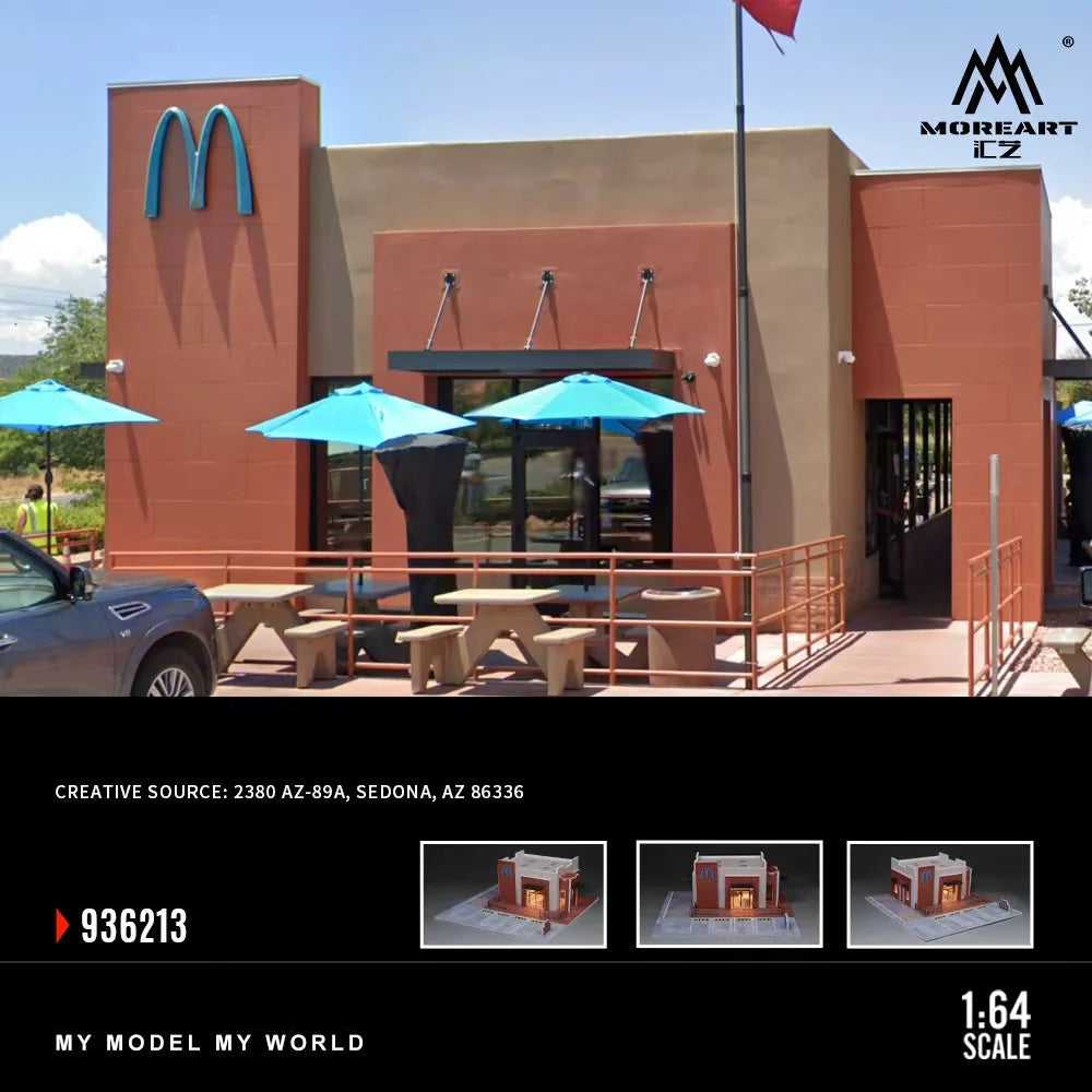MoreArt 1:64 McDonald's Miniature Restaurant