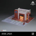 MoreArt Blue Logo Restaurant Scene 1:64